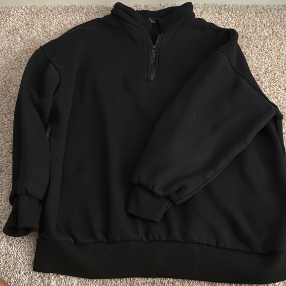 Amazon | Trendy Queen Oversized Half Zip Sweatshirt - Picture 3 of 3